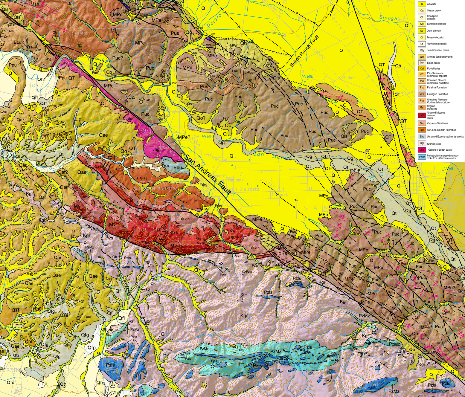 geologic map of california